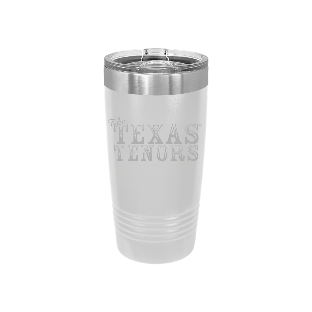 Personalized Texas Tenors 20 oz Stainless Steel Tumbler, Polar Camel