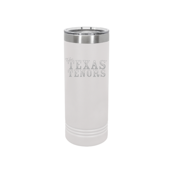 Personalized Texas Tenors 22 oz Skinny Stainless Steel Tumbler,  Polar Camel