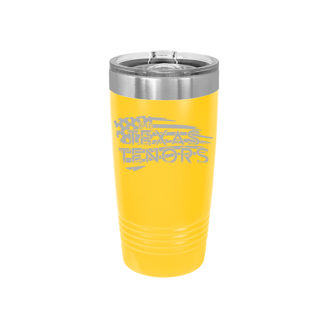 Personalized Texas Tenors 20 oz Stainless Steel Tumbler, Polar Camel